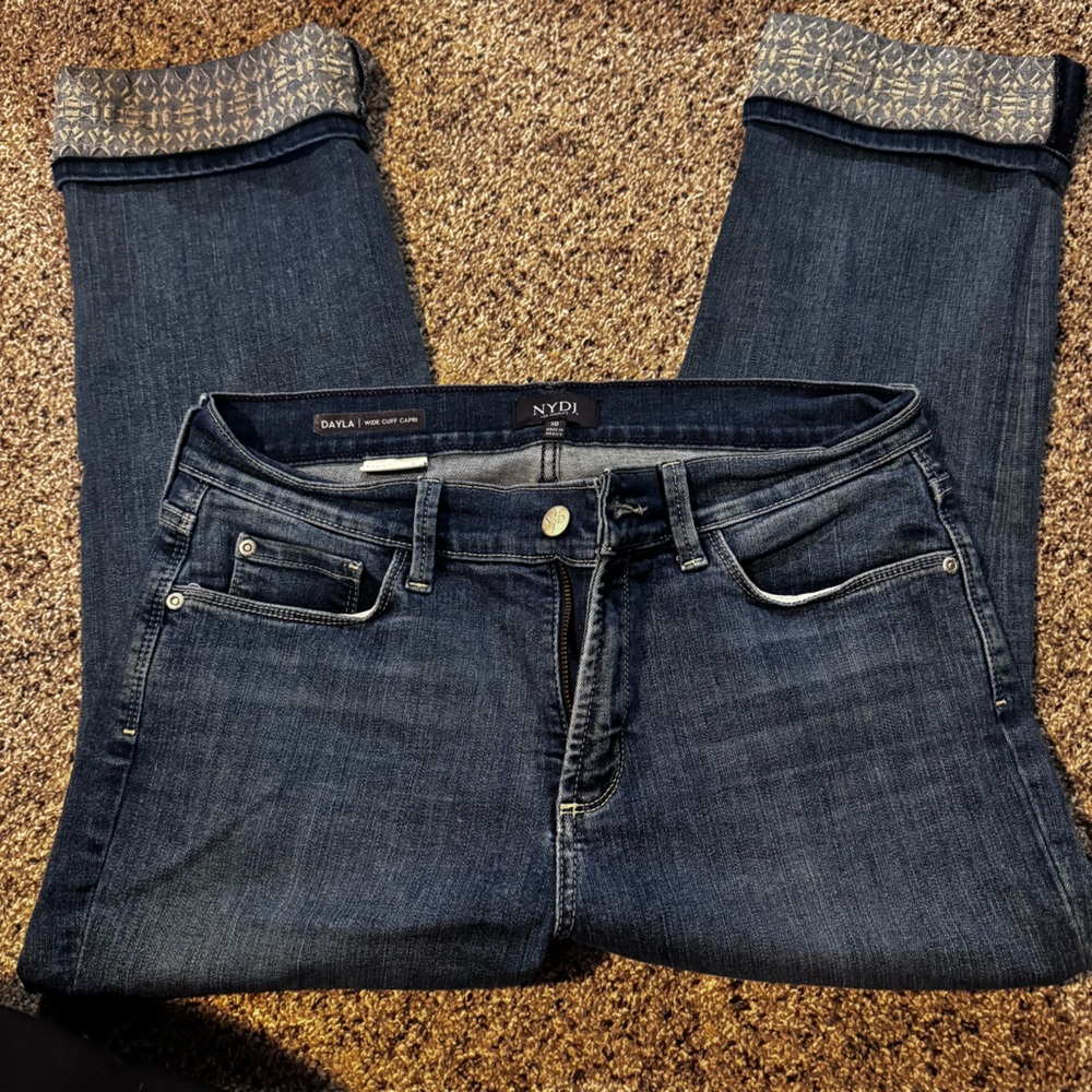NYDJ Folded Ankle Capri Jeans